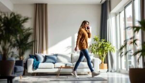 Laut Psychologie: Wer beim Telefonieren herumläuft, hat oft diesen seltenen Charakterzug